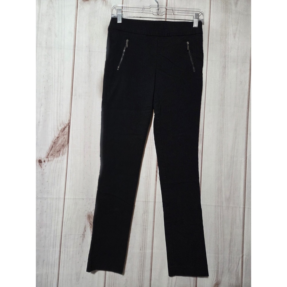 My Michelle Womens Black Pull On Skinny Pants Zip Pocket Trousers Size Small